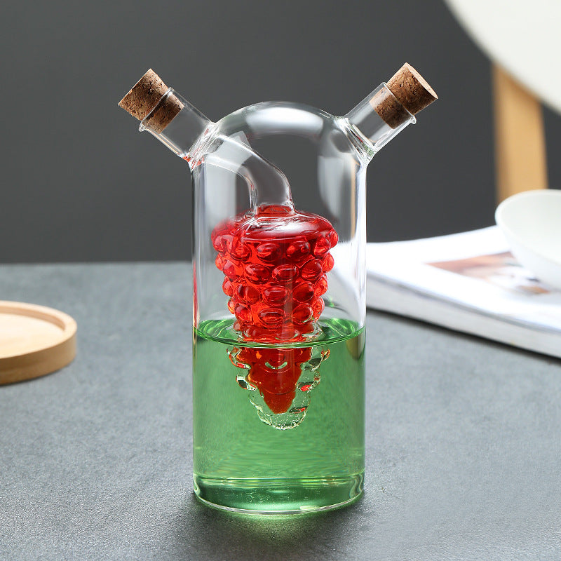 Kitchen Storage Sealed Bottles, Double-layer 2-in-1 Glass Bottles