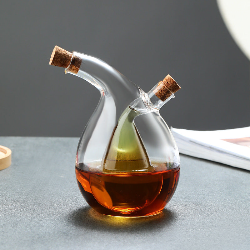 Kitchen Storage Sealed Bottles, Double-layer 2-in-1 Glass Bottles