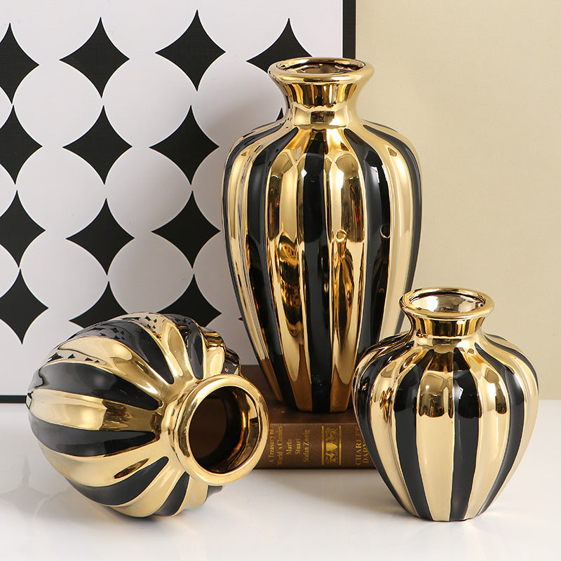 Light luxury ceramic jars creative living room vases table