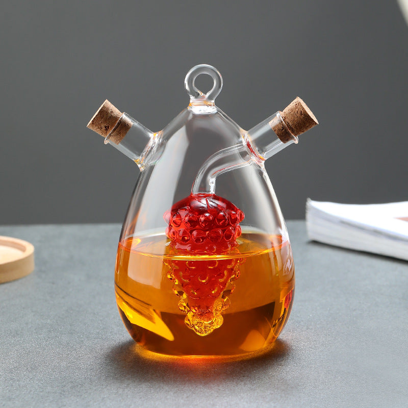 Kitchen Storage Sealed Bottles, Double-layer 2-in-1 Glass Bottles