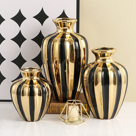 Light luxury ceramic jars creative living room vases table