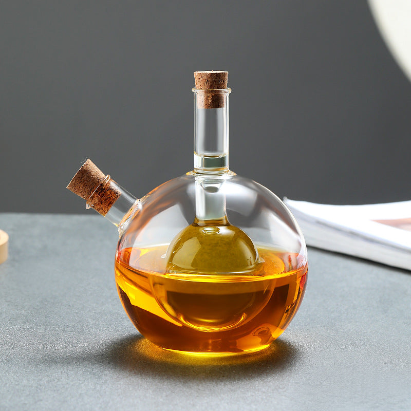 Kitchen Storage Sealed Bottles, Double-layer 2-in-1 Glass Bottles