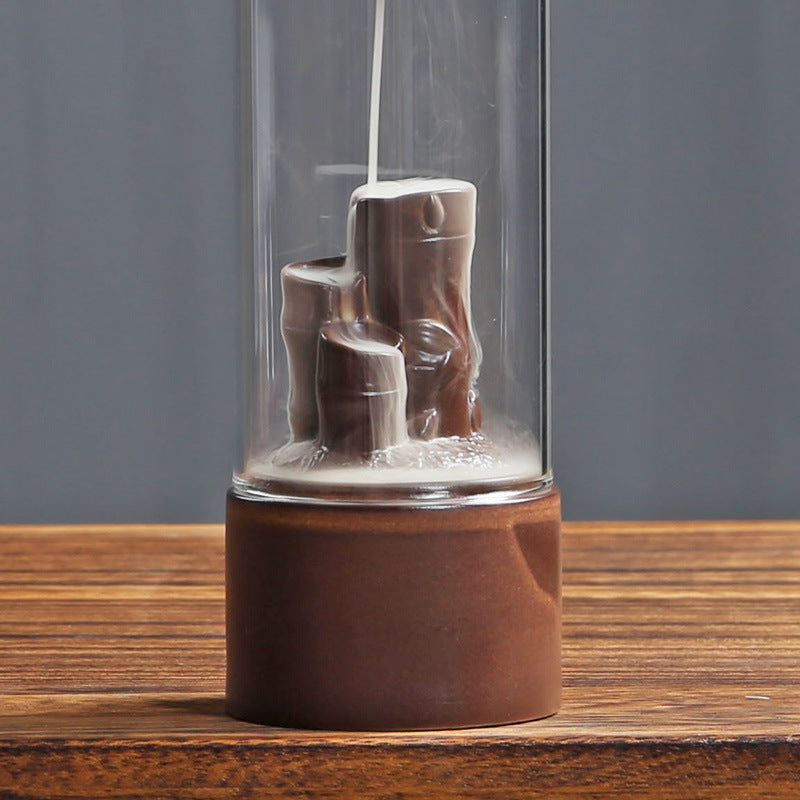 Back Flow Incense Sink Incense Burner Glass Windproof Creative Ornaments Personality Home Ornamental Lucky