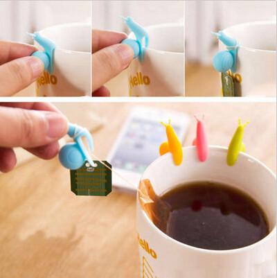 Cute Snail Tea Bag Holder 5 PCS