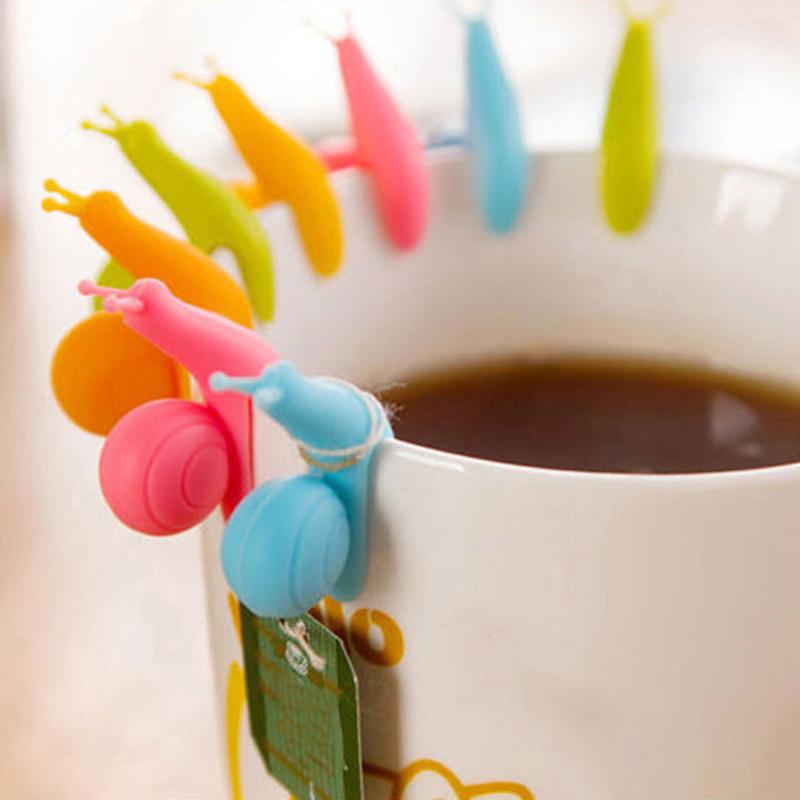 Cute Snail Tea Bag Holder 5 PCS